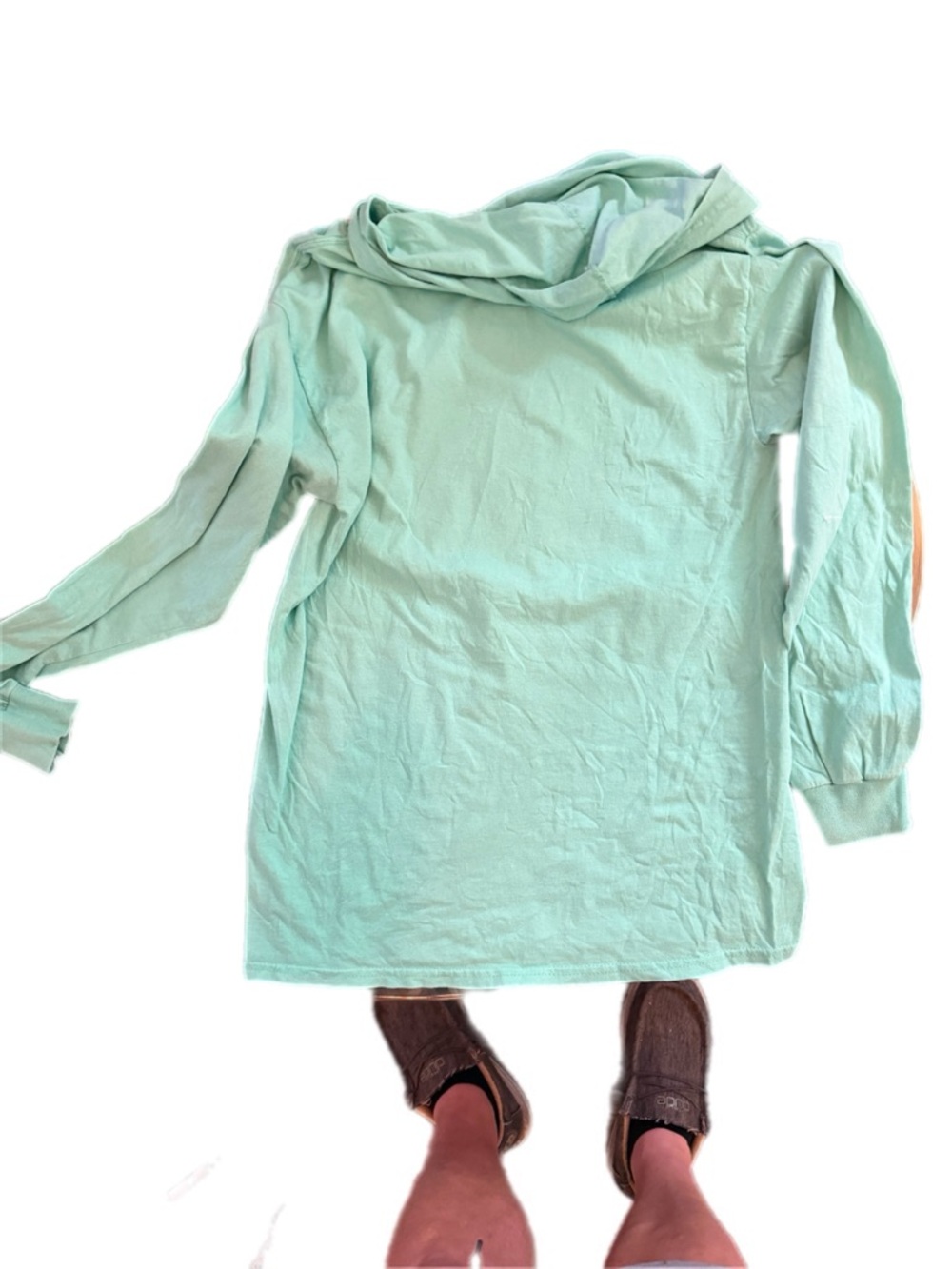 Blessed Girl Mint Green Hoodie Psalm 121 ChristianGraphic TopMedium Faith Based - Picture 6 of 8